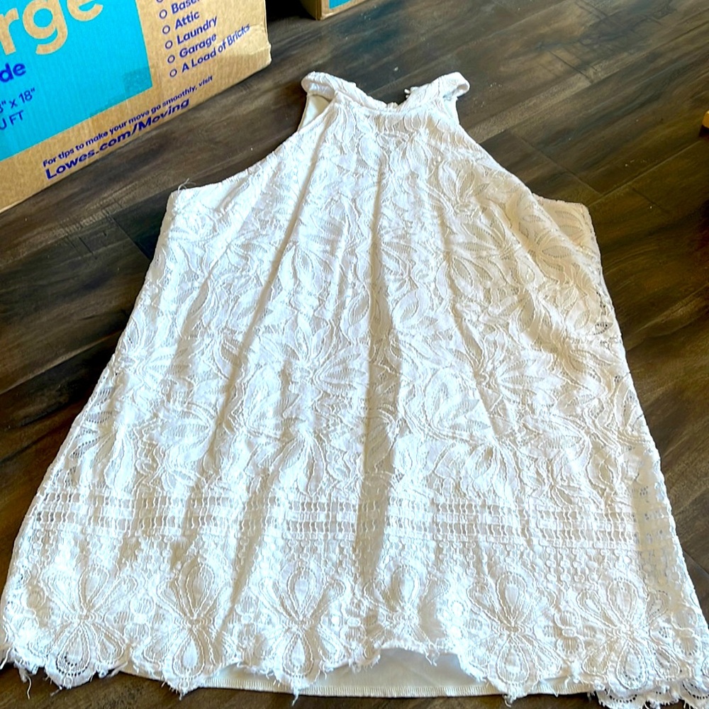 White lace dress